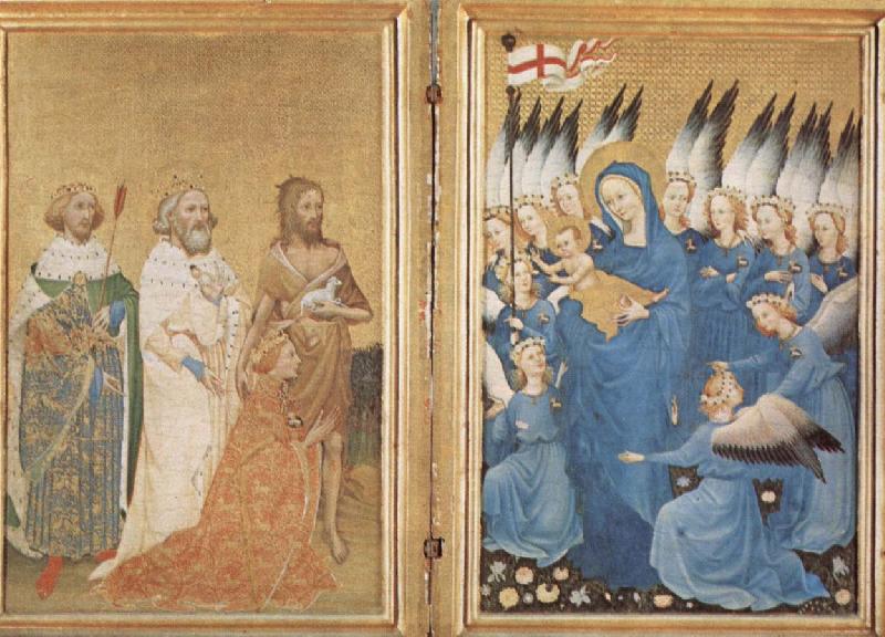 unknow artist The Wilton Diptych Laugely oil painting picture